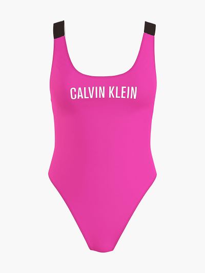Calvin Klein Fürdőruha HU355009 | Calvin Klein Intense Power Scoop Neck Női Fürdőruha Lila